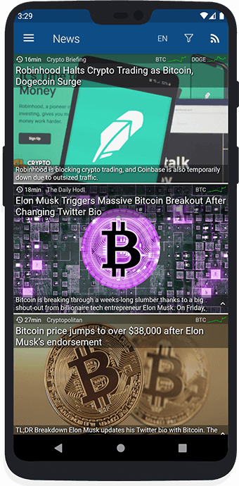 Crypto news section