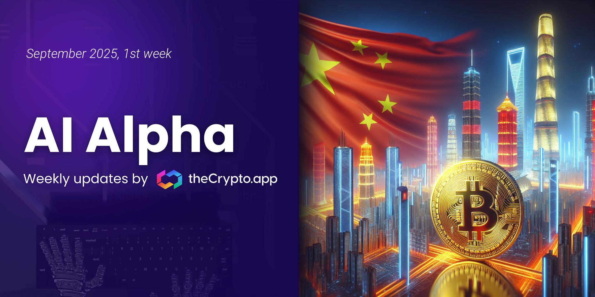AI Alpha: Weekly News and Token Highlights by The Crypto App – 3 Sep 2025